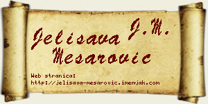 Jelisava Mesarović vizit kartica